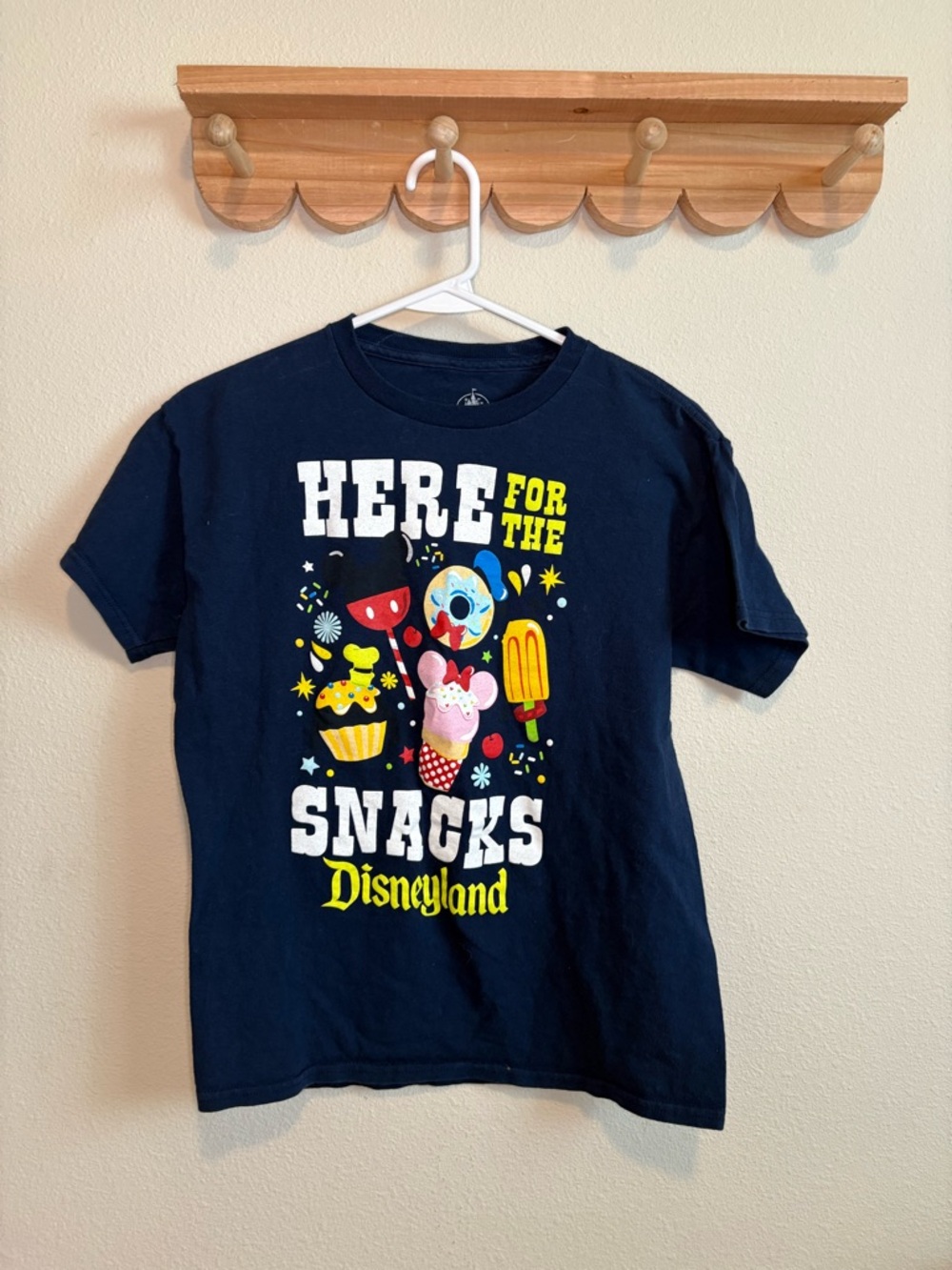 Disney Navy 'Here for the Snacks' Graphic Tee